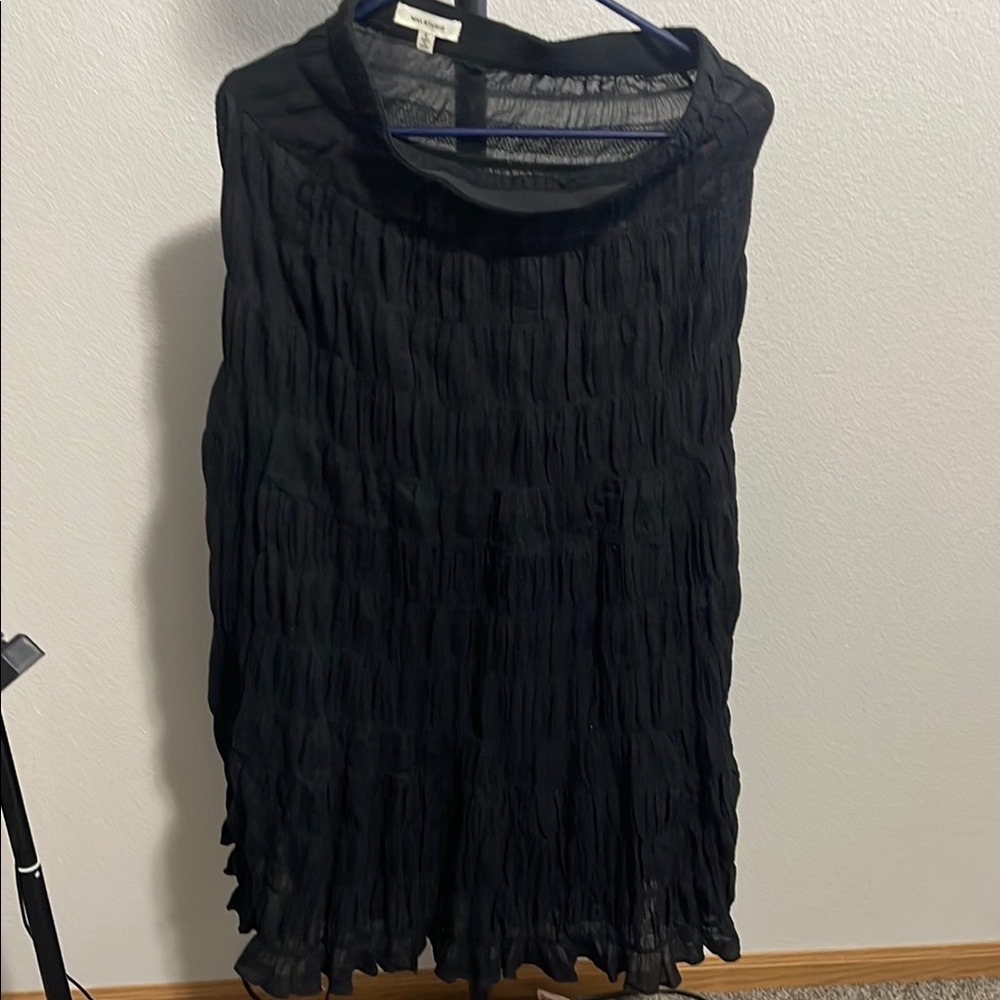Black Pleated Dress